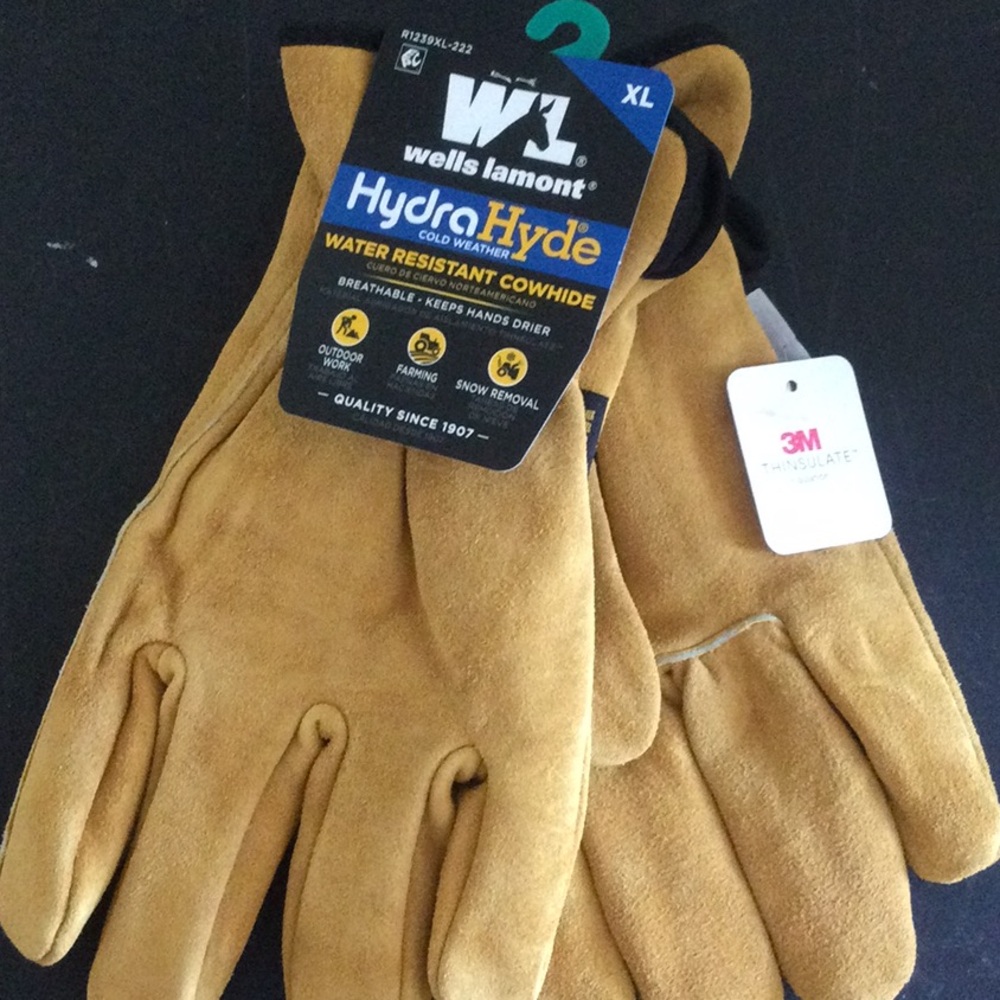 Wells Lamont Tan Work Gloves. XL